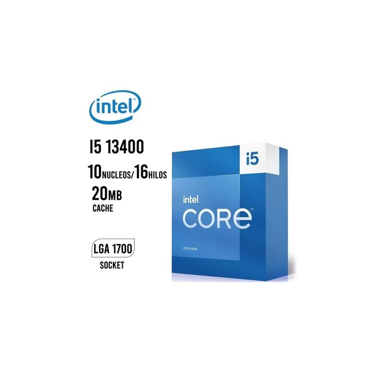 INTEL - Procesador Intel Core I5 13400 2.50GHZ/4.60GHZ  20MB LGA 1700