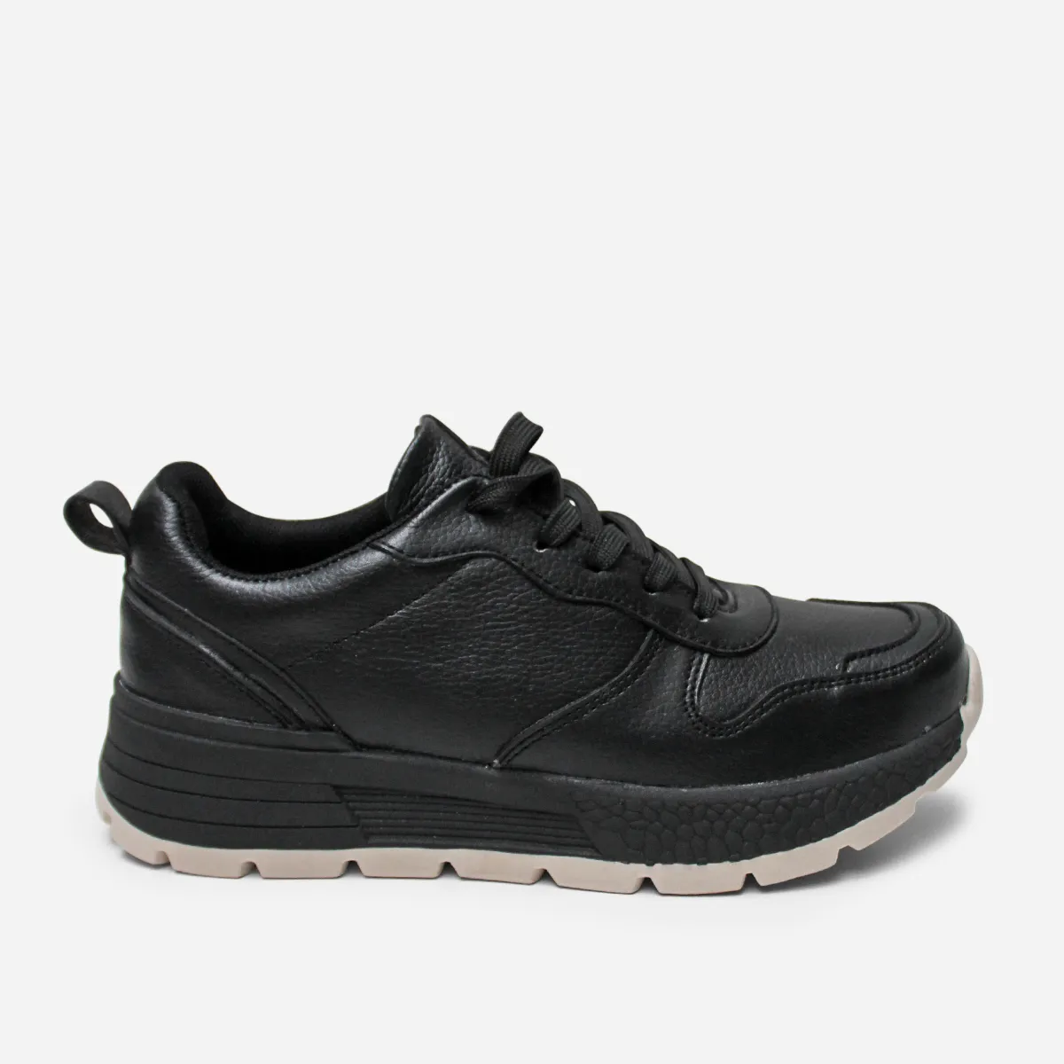 MARIBU - ZAPATILLA ESCOLAR MARIBU PURO CUERO 1102-NEG