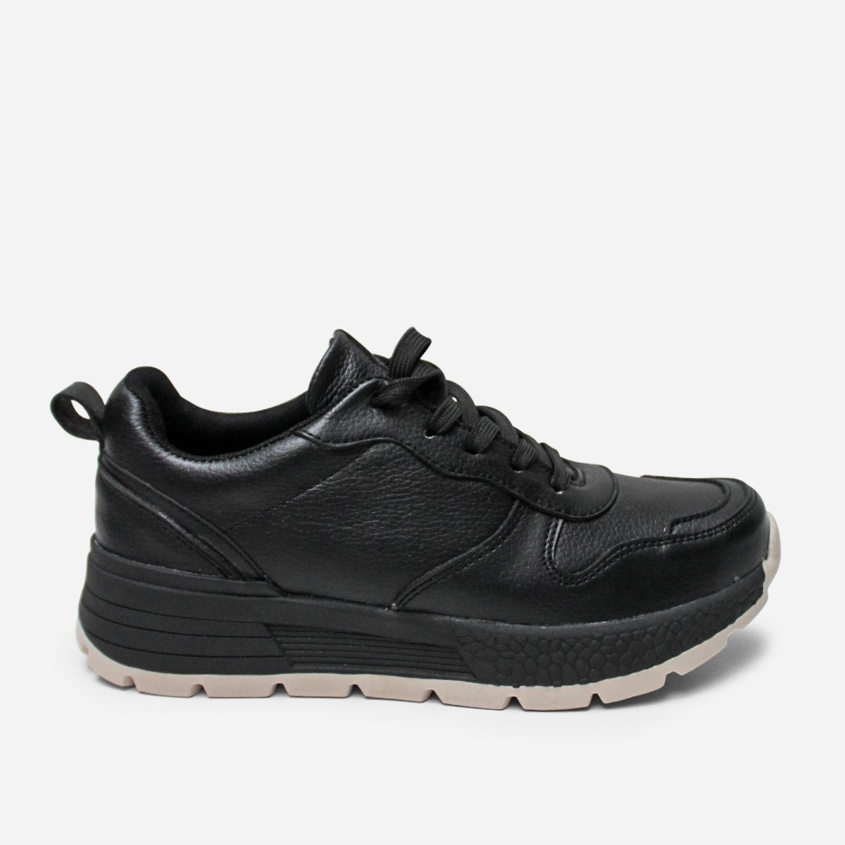 MARIBU - ZAPATILLA ESCOLAR MARIBU PURO CUERO 1102-NEG