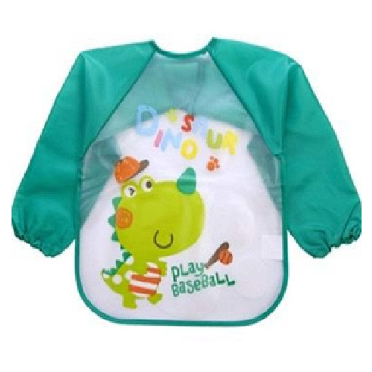 GENERICO - Mandil de Arte Impermeable para niño Dinosaurio VERDE OSCURO