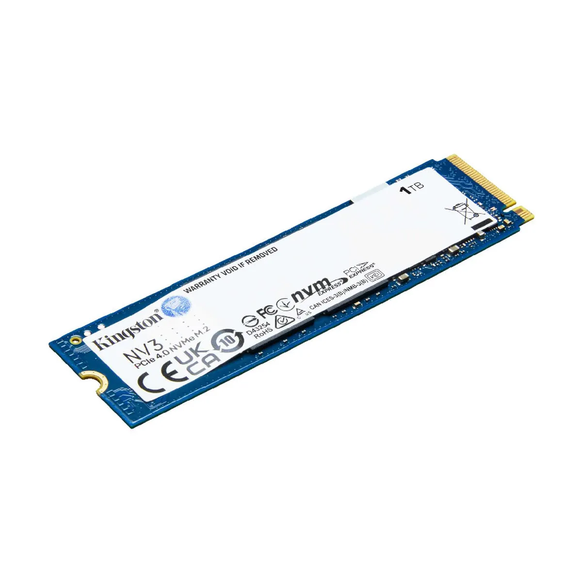 KINGSTON - Disco Sólido Kingston NV3 1TB M.2 PCIe 4.0 NVMe