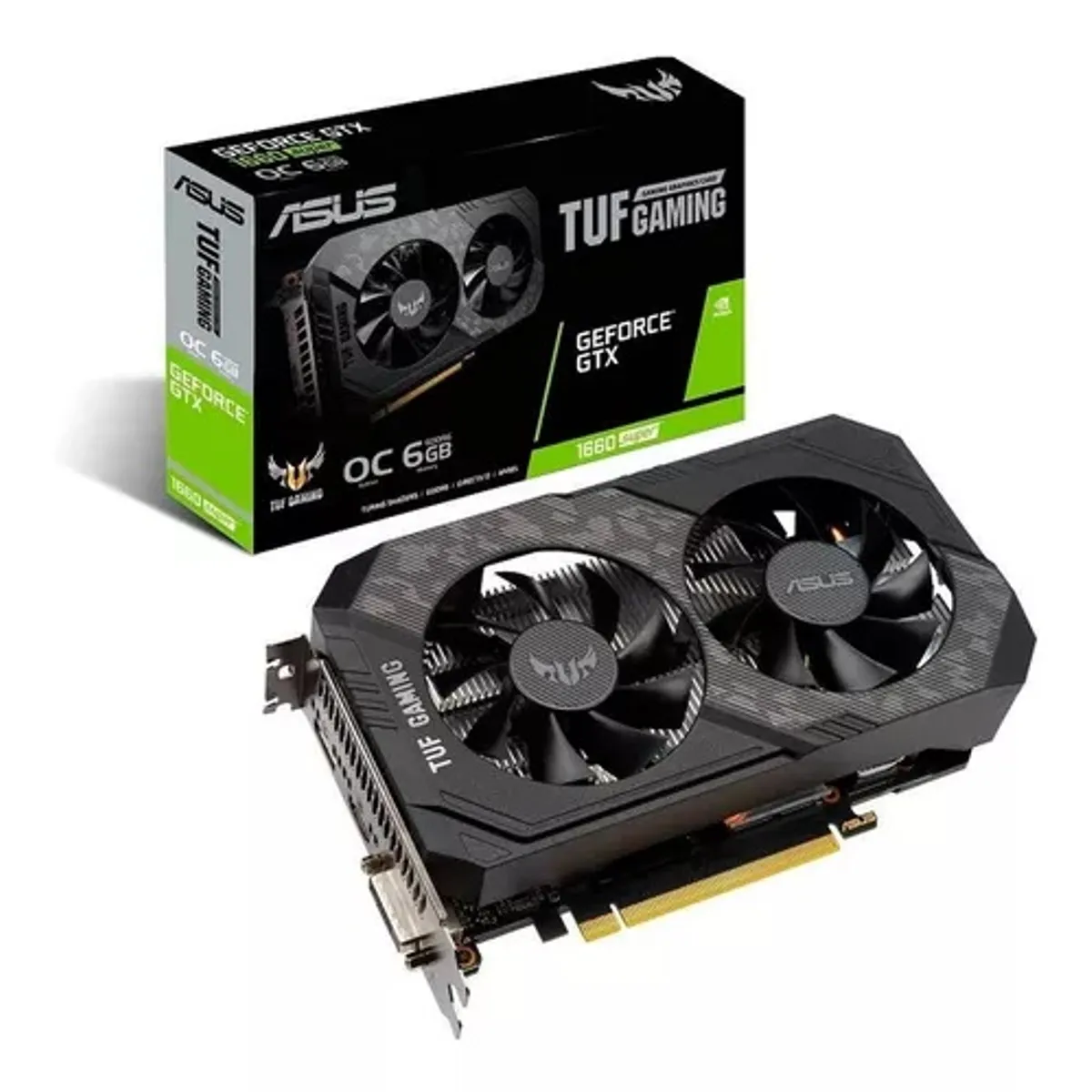 ASUS - Tarjeta de Video Asus GTX1660 Super Tuf Gaming OC 6GB GDDR6