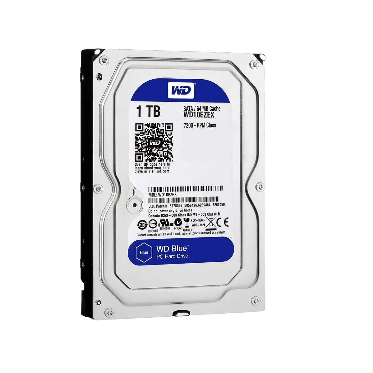 WESTERN DIGITAL - Disco Duro Wester Digital Blue 1TB 7200RPM SATA 3
