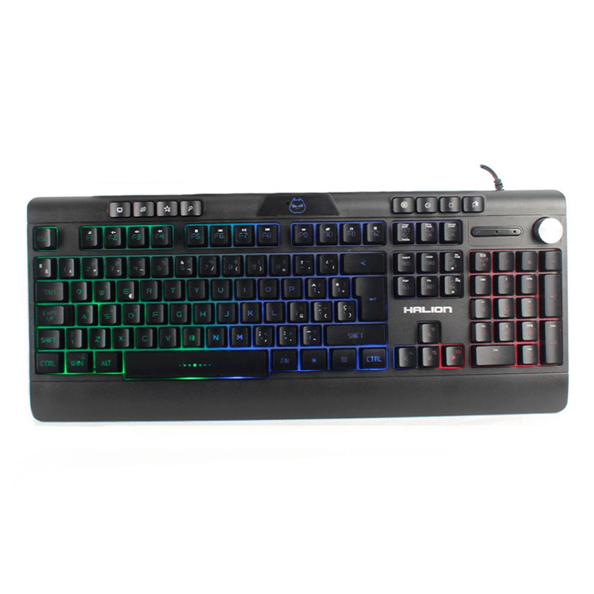 HALION - Teclado Halion Gamer Optimus HA-K807 Rainbow