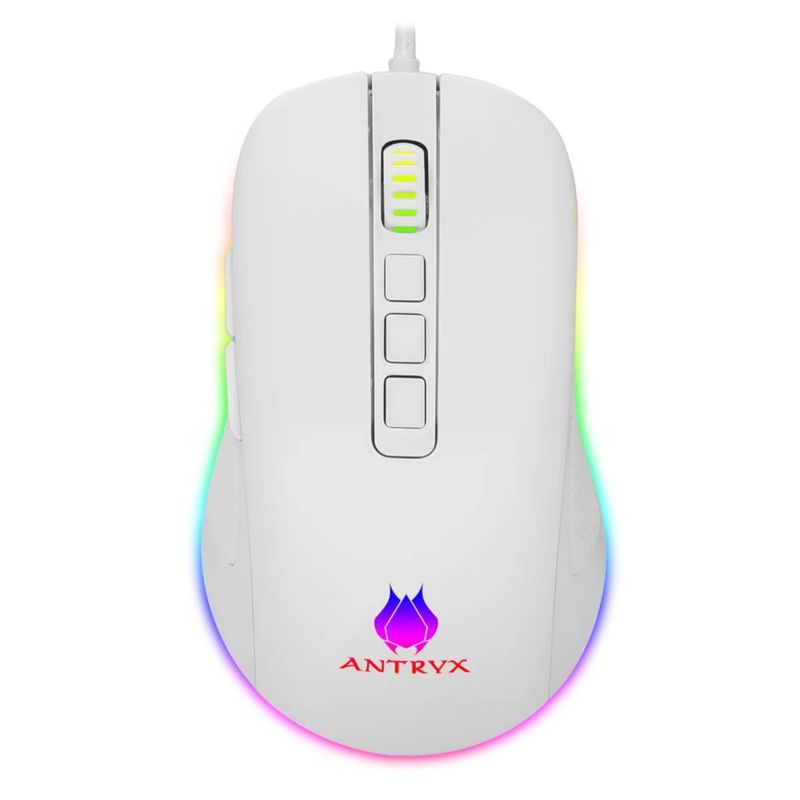 ANTRYX - Mouse Antryx Chrome Strom Gaming Kurtana White 12400 DPI RGB