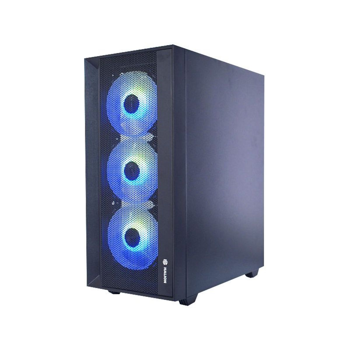 HALION - Case Halion Gamer Tornado 600W 04 VTemplado 4 Fan RGB Negro