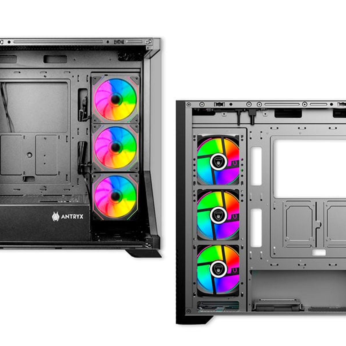 ANTRYX - Case Antryx FX650 Black ARGB Fan X4 Vidrio Templado