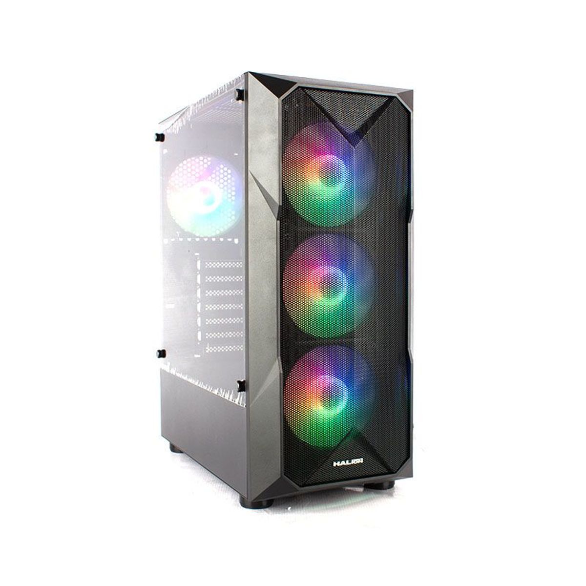 HALION - Case Halion Stuka CR11 Gamer 500W 4 Fan Rainbow VTemplado