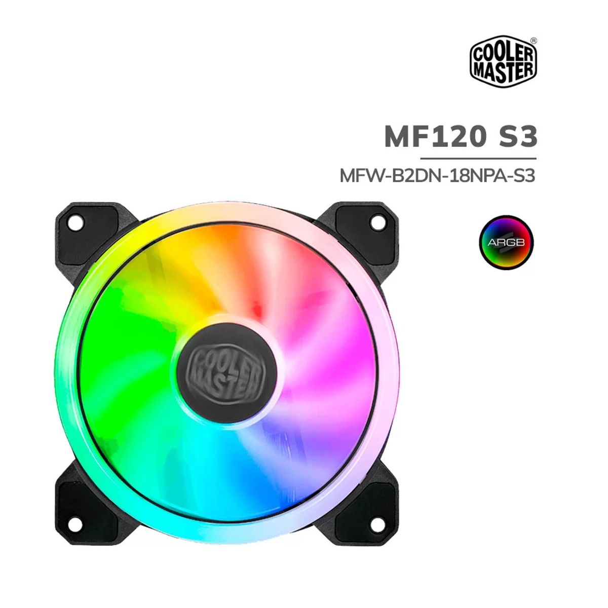 COOLER MASTER - Cooler Case Cooler Master MF120 S3 RGB