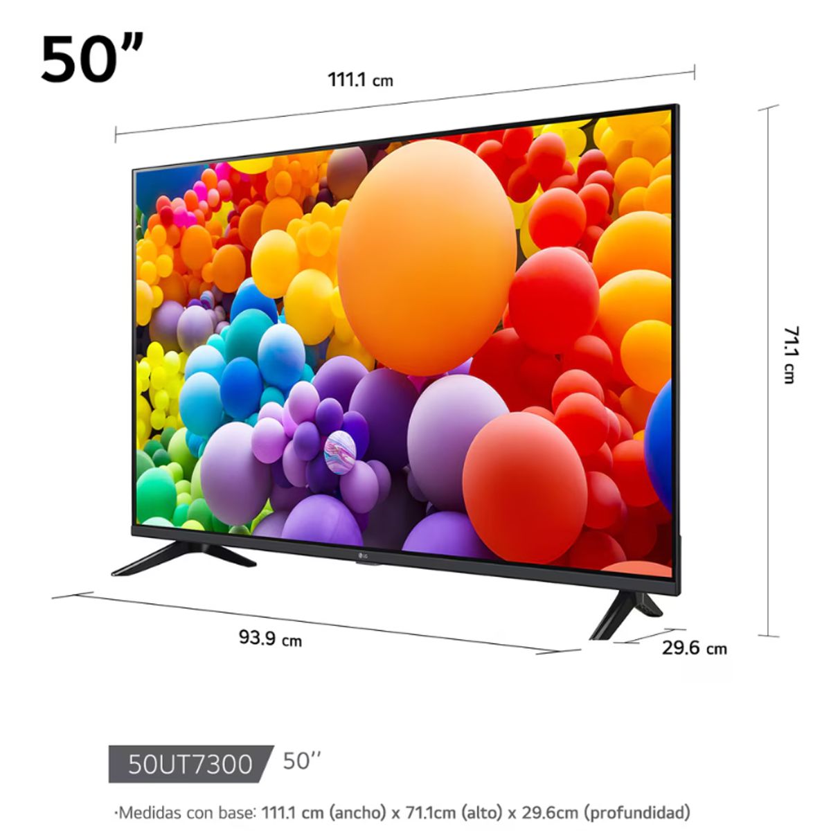 LG - 50" LG UHD AI UT73 4K Smart TV 2024