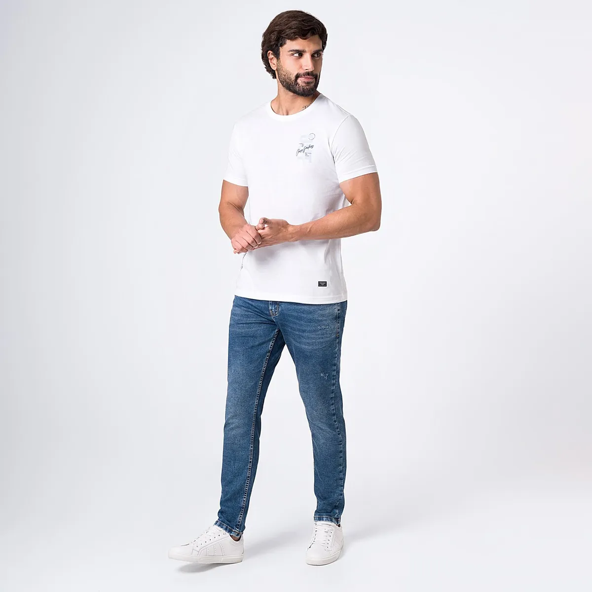 PIONIER - Pantalon Denim Stretch Gotze M Pionier