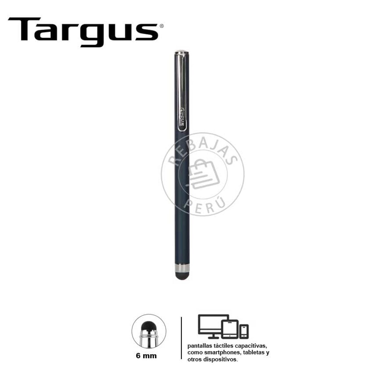 TARGUS - Targus Slim Stylus Negro para Smartphone y Tableta Precisión Táctil