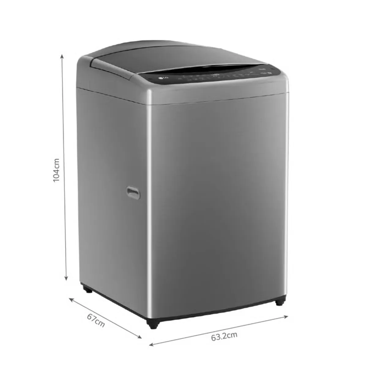 LG - Lavadora WT21VV6 21Kg AI DD Carga Superior Plateada LG