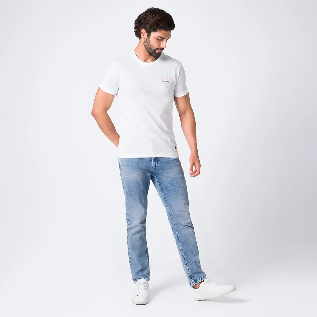 PIONIER - Pantalon Denim Stretch Kupher Pionier
