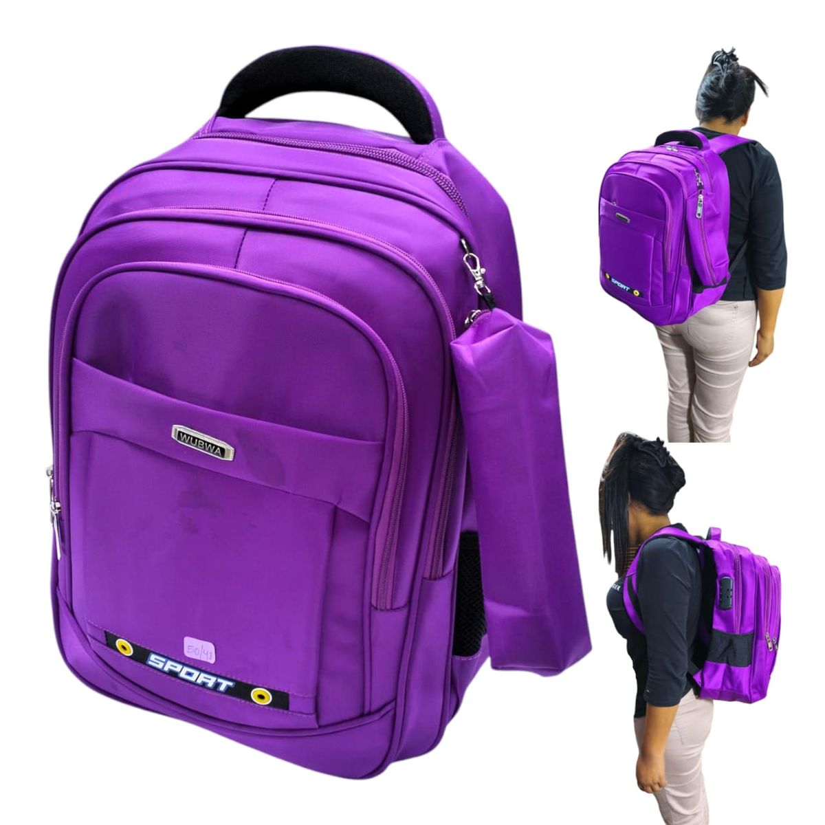 OEM - Mochila Universitario Escolar Juvenil PortaLaptop y Clave Seguridad