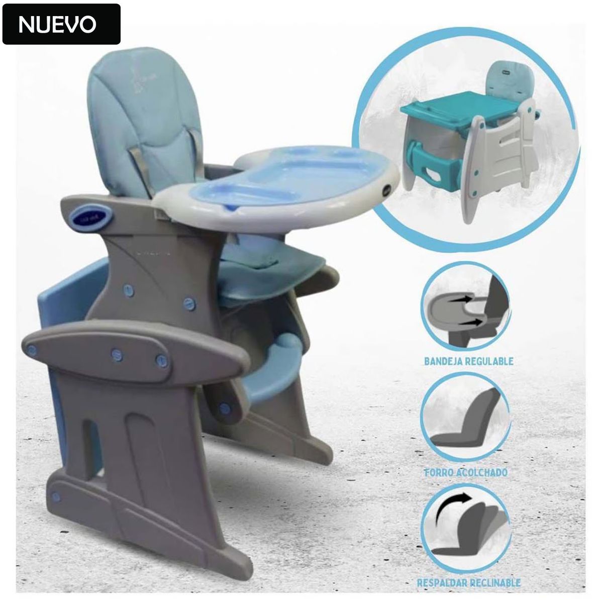 BABY KITS - Silla Escritorio BABY KITS »MAGIC» Light Blue