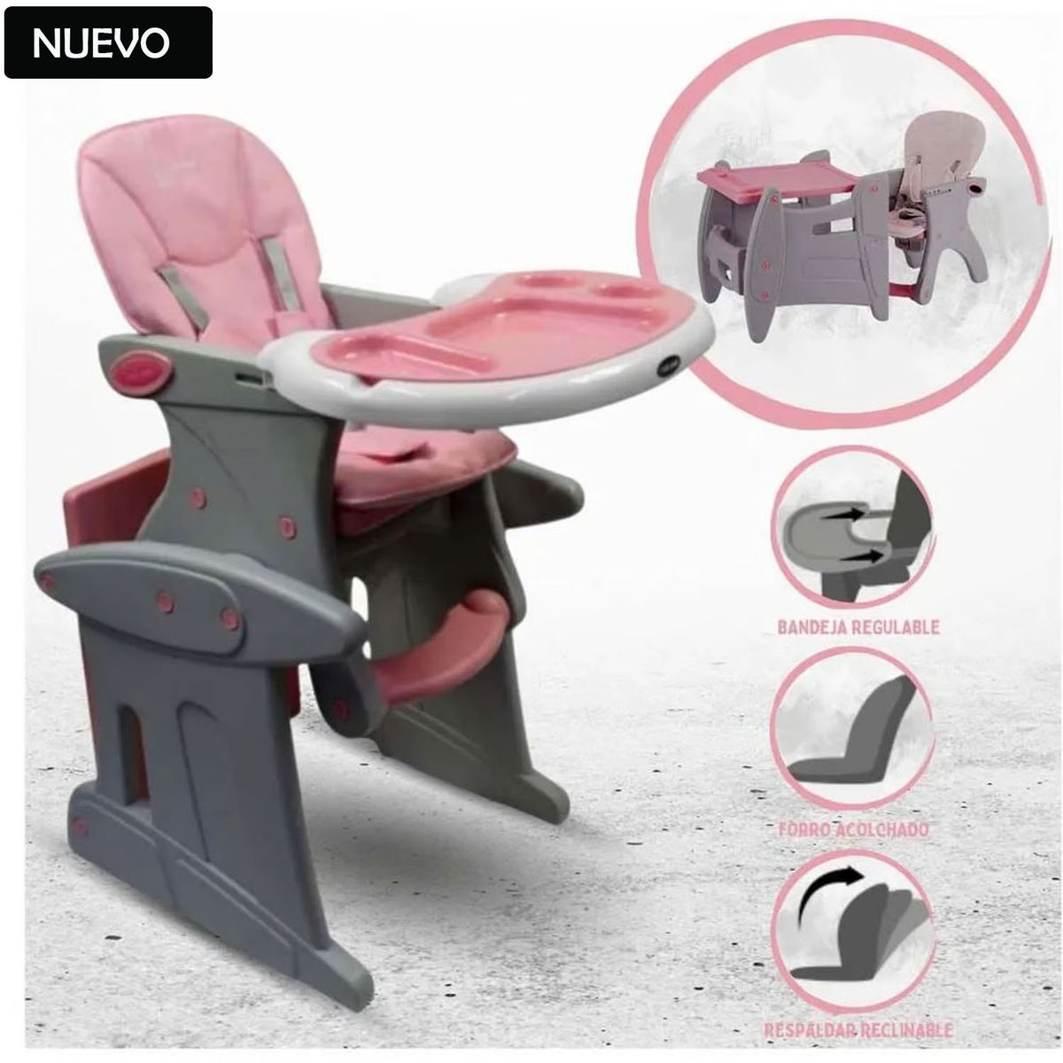 BABY KITS - Silla Escritorio BABY KITS »MAGIC» Light Pink