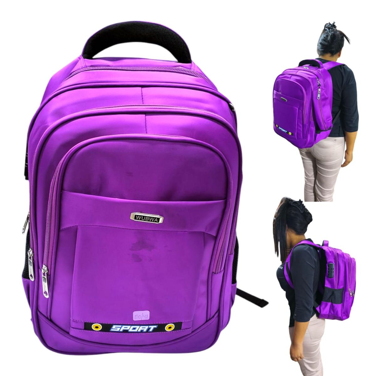 OEM - Mochila Universitario Escolar Juvenil PortaLaptop y Clave Seguridad