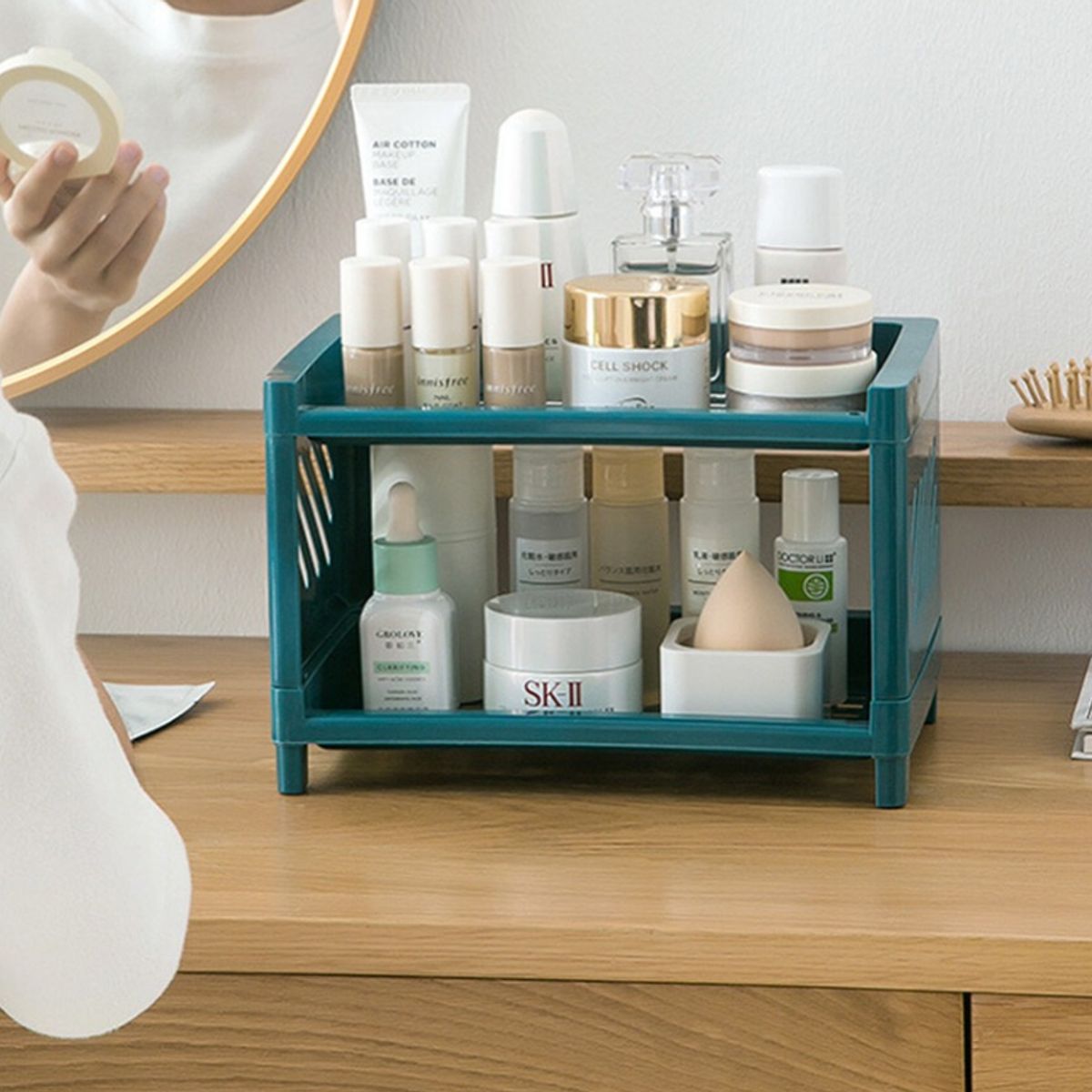 GENERICO - ORGANIZADOR MULTIUSO DE ESCRITORIO COLOR AZUL CONFIANZA