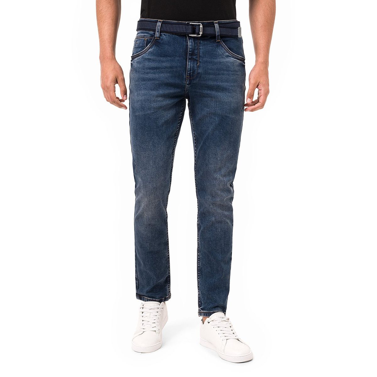 PIONIER - Pantalon Denim Stretch Yacohmo Pionier