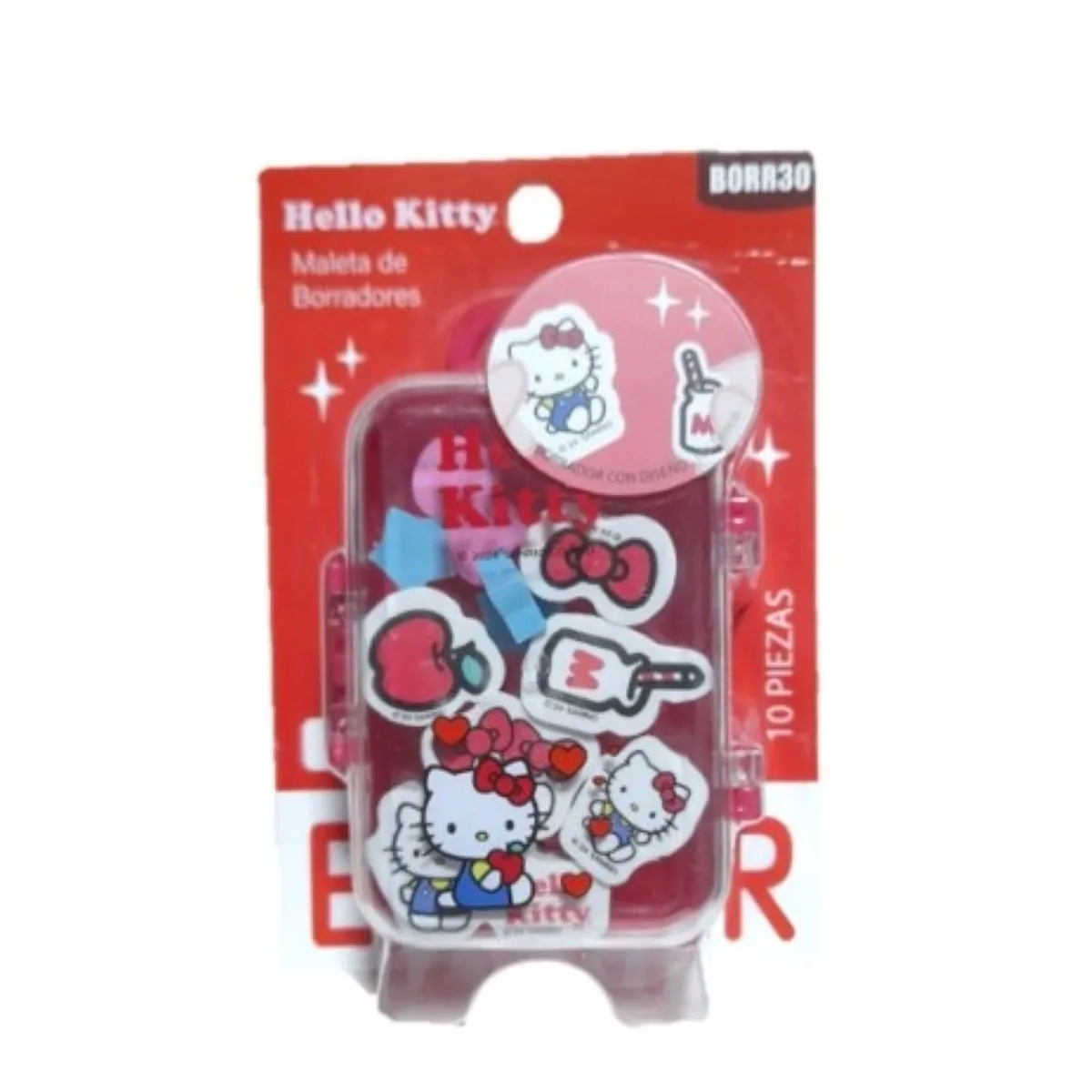 SANRIO - BORRADORES HELLO KITTY CON PORTA MALETA