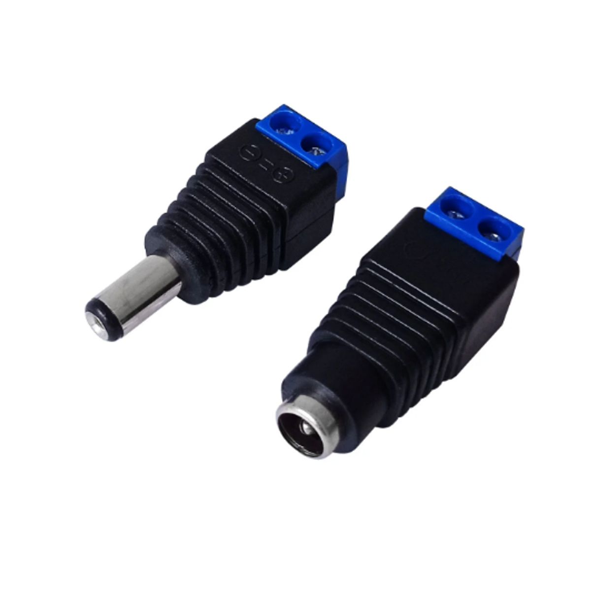 GENERICO - Adaptador Jack y Plug Tipo Bornera para Fuente Azul JACKCAM-PAR