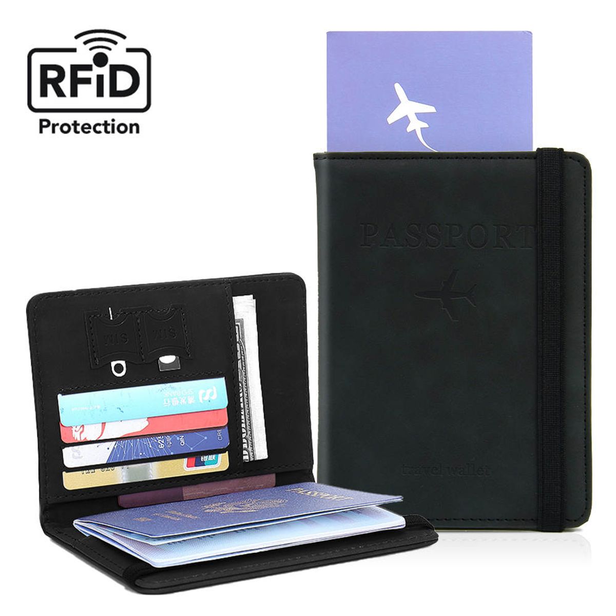 GENERICO - PORTA PASAPORTE TRAVEL WALLET  CARTERA BILLETERA