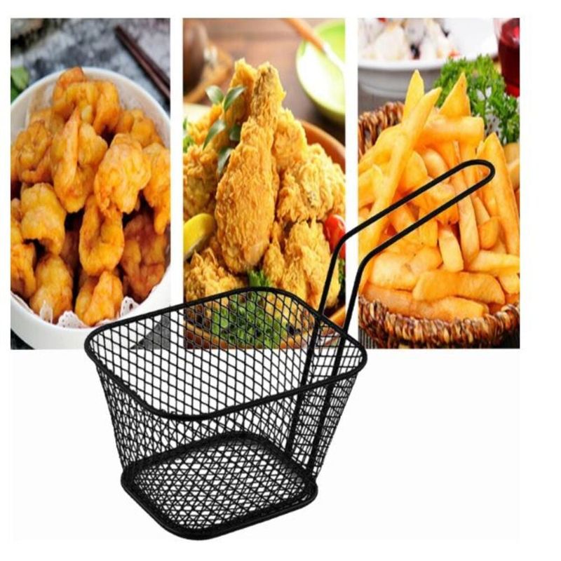 GENERICO - 6  Mini Cestas para Servir Papas Fritas Porciones de Snack