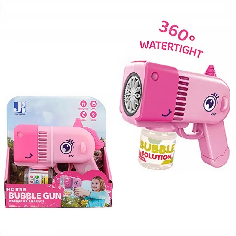 GENERICO - Pistola burbujas - 12 burbujas automatico - Unicornio
