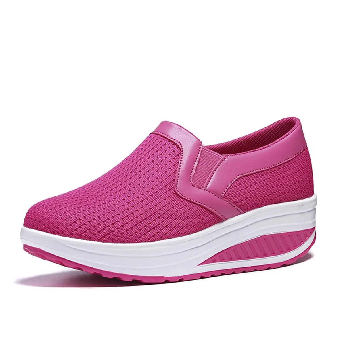 TIOZONEY - Zapatillas casuales para Mujer -Rosa