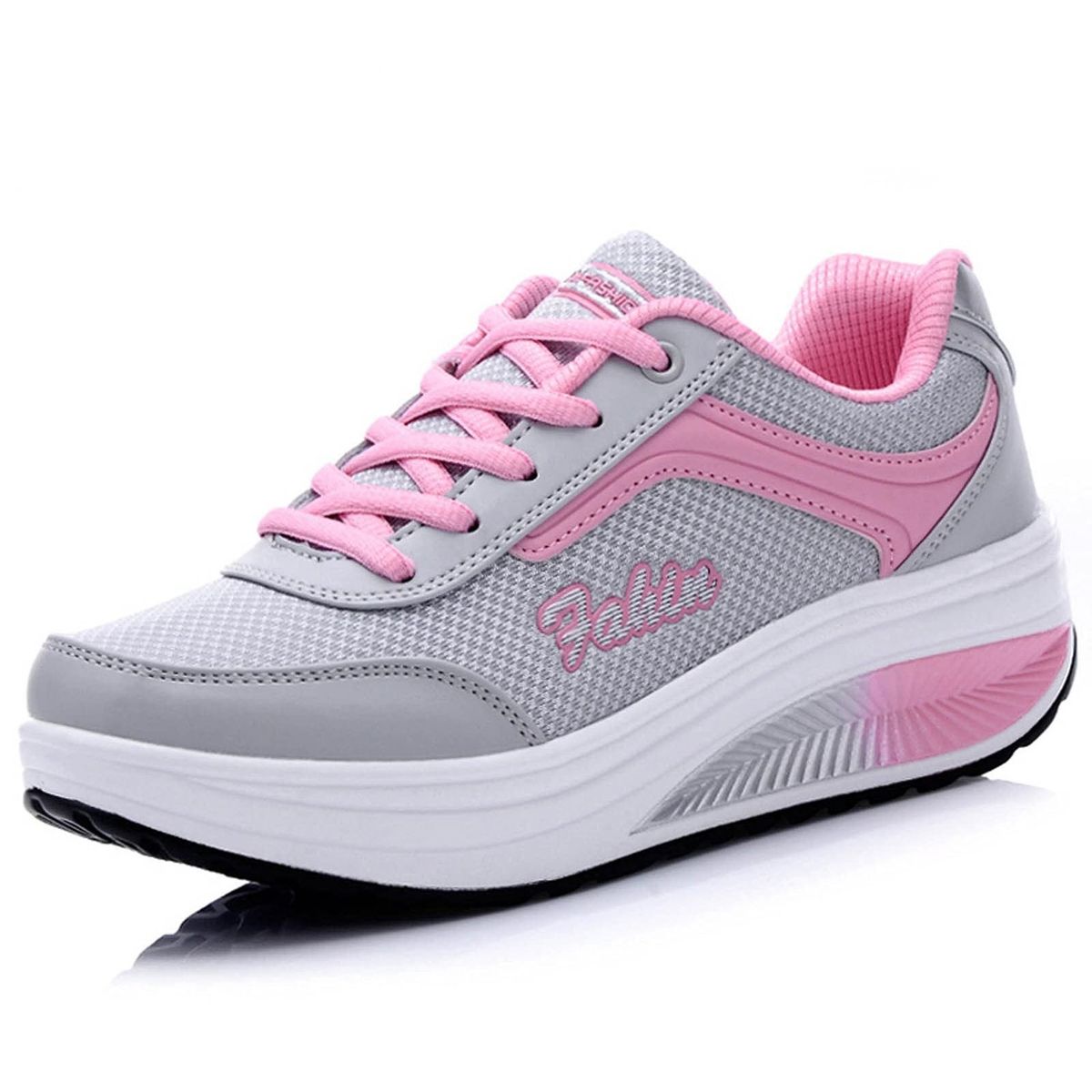 TIOZONEY - Zapatillas casuales para Mujer -Rosa