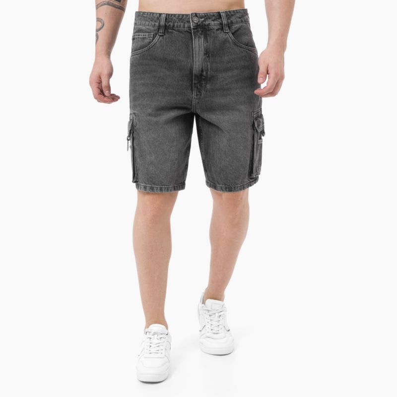 GZUCK - Bermuda Cargo Denim Pelkor Gzuck
