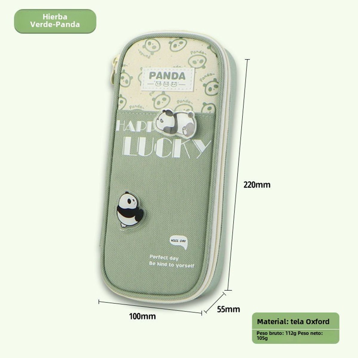 TIOZONEY - Estuche para bolígrafo de estudiante Panda