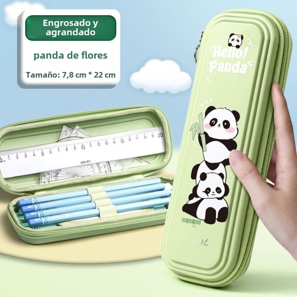 TIOZONEY - Estuche para bolígrafo de estudiante Panda