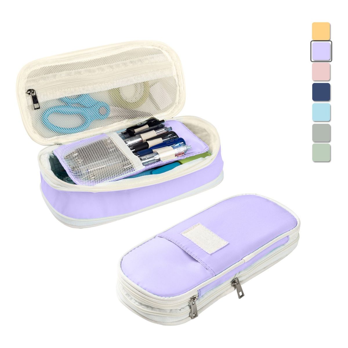 TIOZONEY - Estuche Para Lapices Expandible Capa De Gran Capacidad