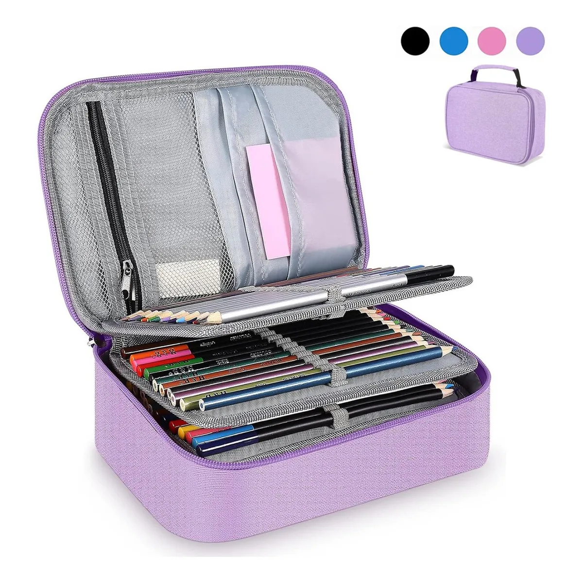 TIOZONEY - Estuche Para Lapices 72 Ranuras Lapiceras Organizadoras