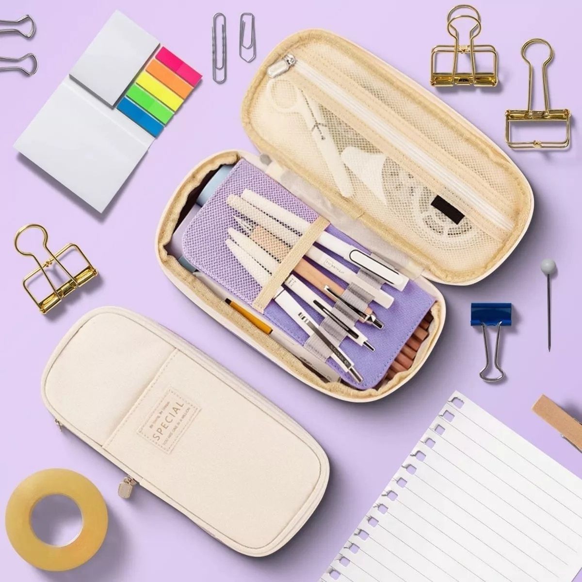 TIOZONEY - Cartuchera Organizadora Estuche