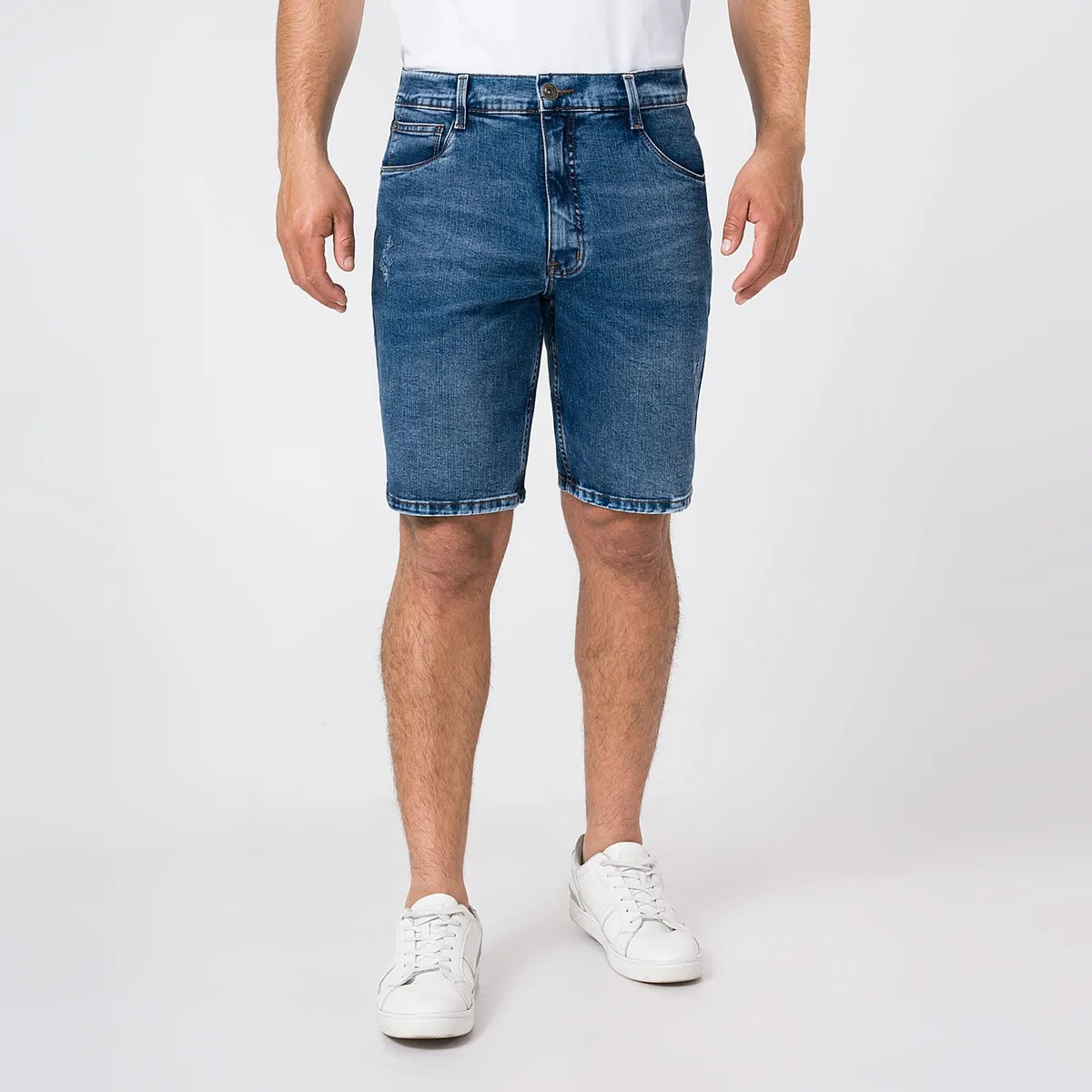 PIONIER - Short Basico Denim Stretch New Joursh Denim Hombre