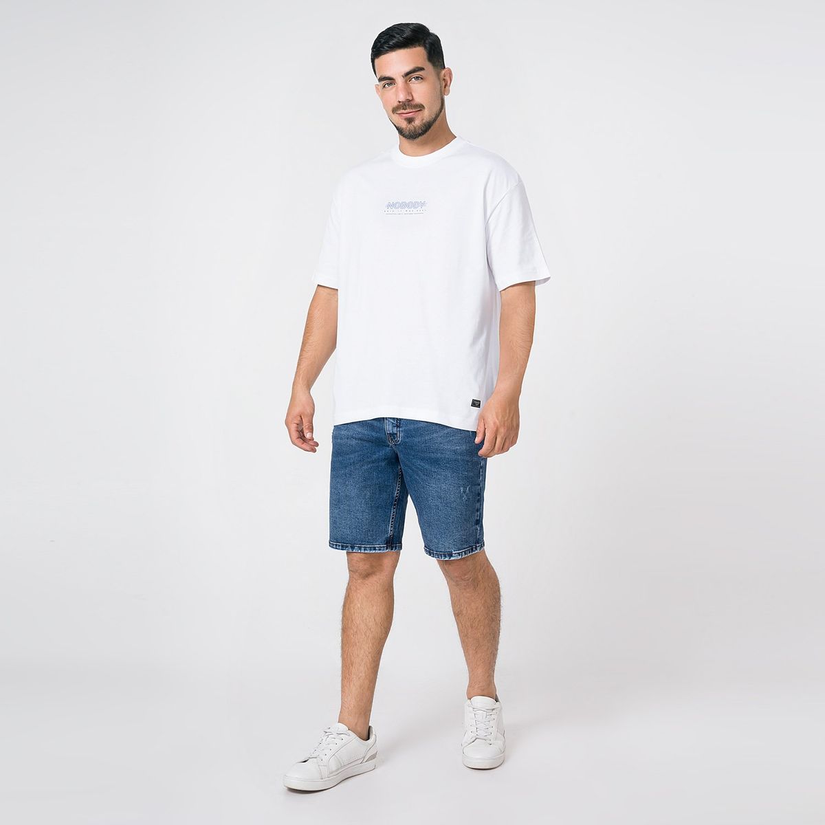PIONIER - Short Basico Denim Stretch New Joursh Denim Hombre