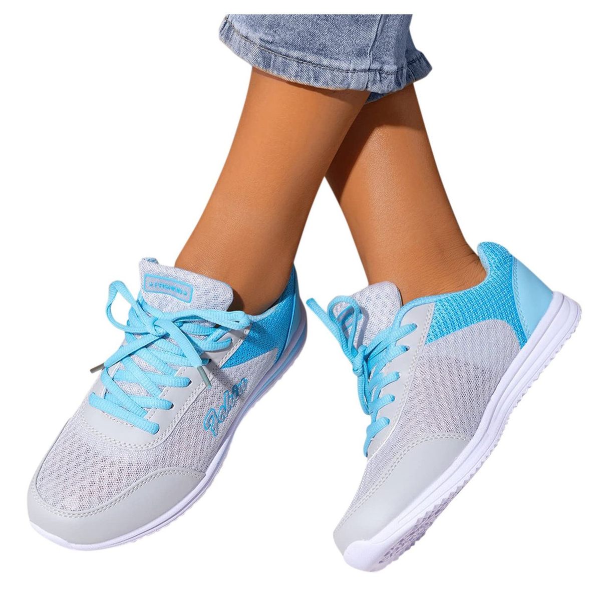 TIOZONEY - Zapatillas casuales para Mujer - Azul