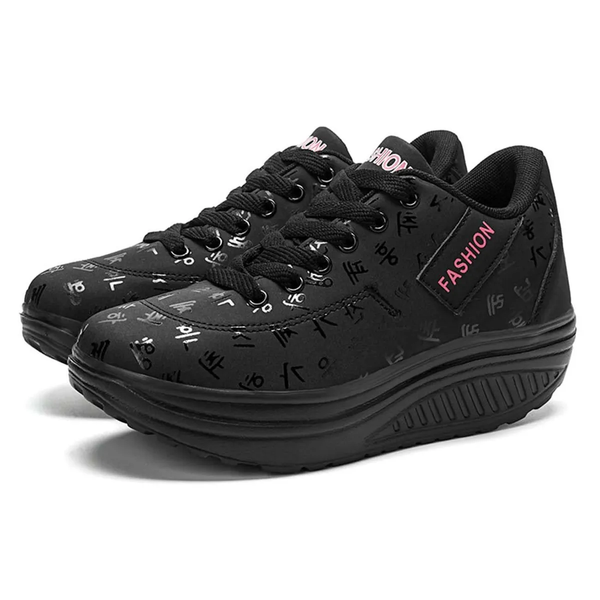 TIOZONEY - Zapatillas casuales para Mujer - Negro