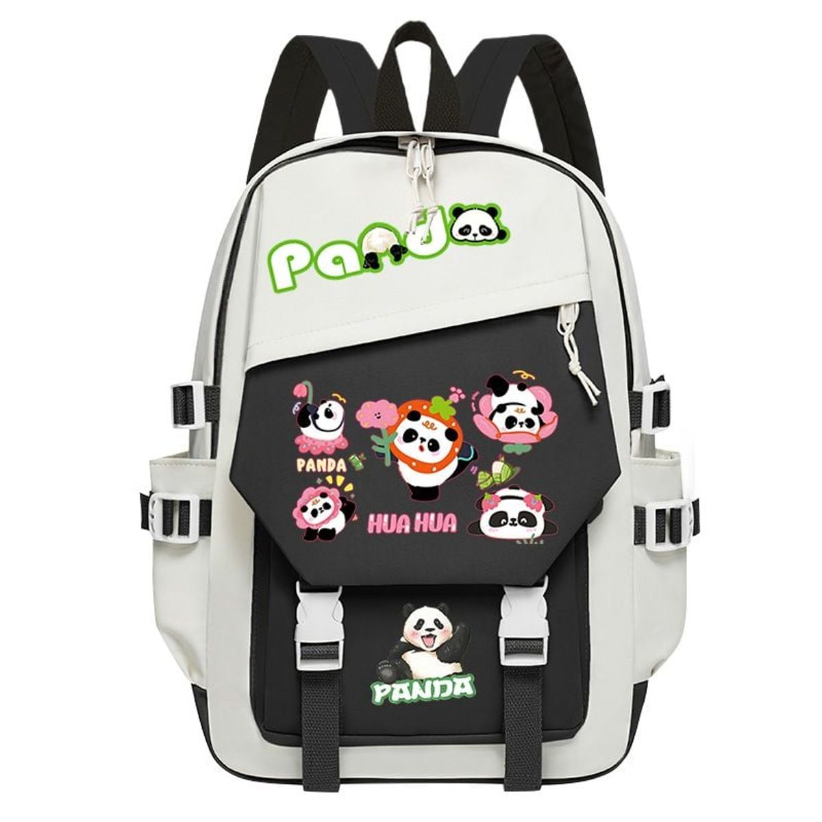 TIOZONEY - Mochila escolar panda para estudiantes