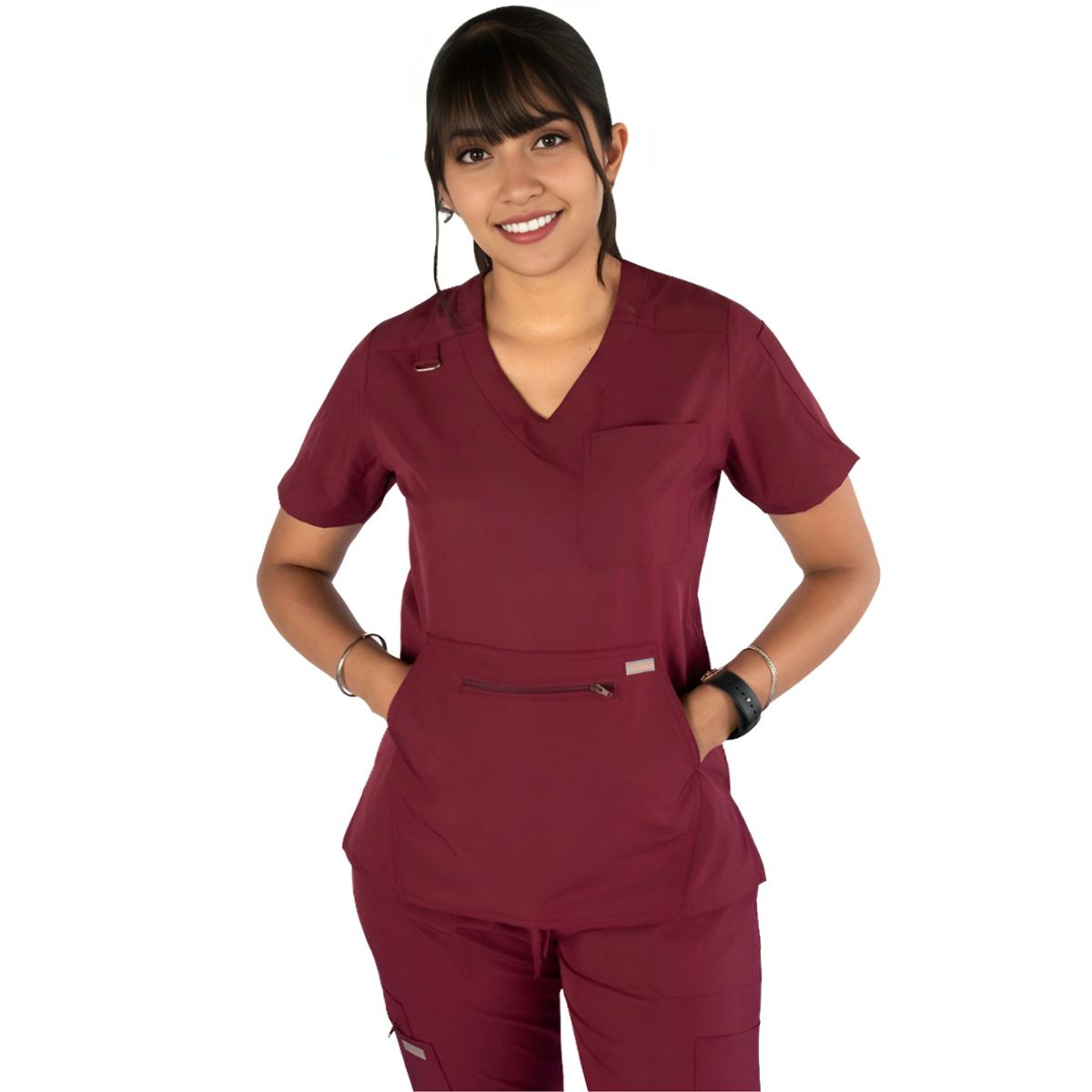 TWELVE - Twelve - conjunto médico scrub Emily - Guinda