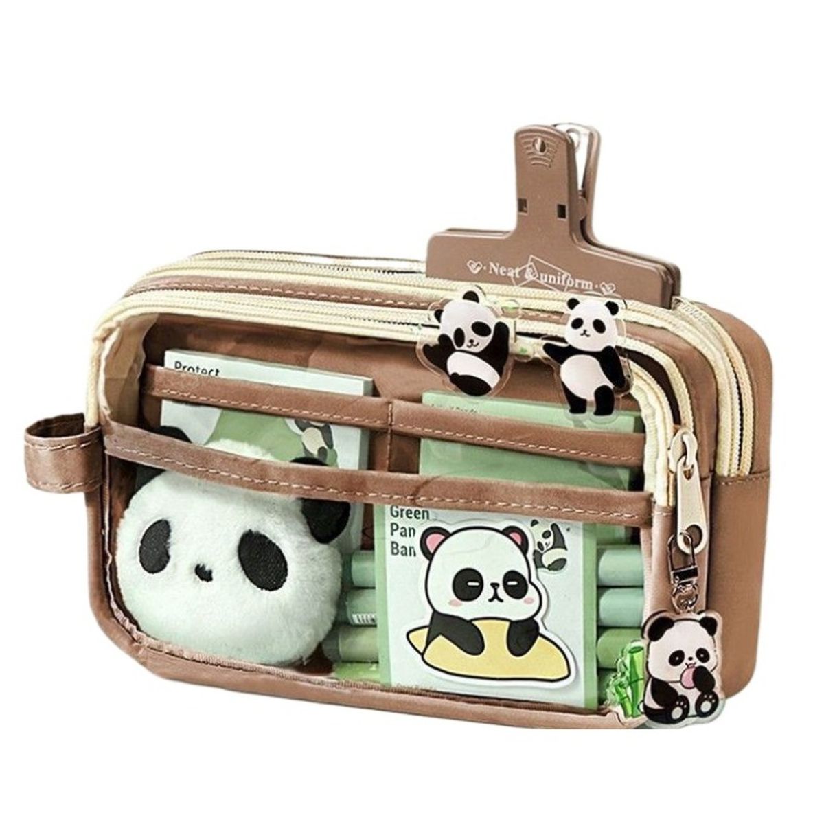 TIOZONEY - Estuche para bolígrafo de estudiante Panda