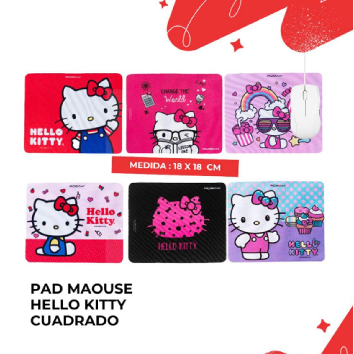 GENERICO - PAD MOUSSE DISEÑO VARIADO