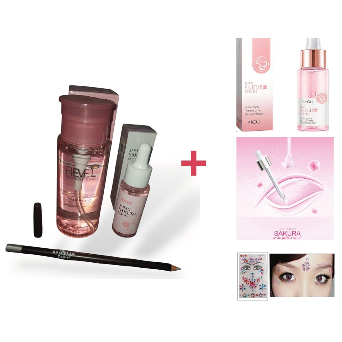 GENERICO - Pack Serum Flor de Sakura agua micelar y regalos