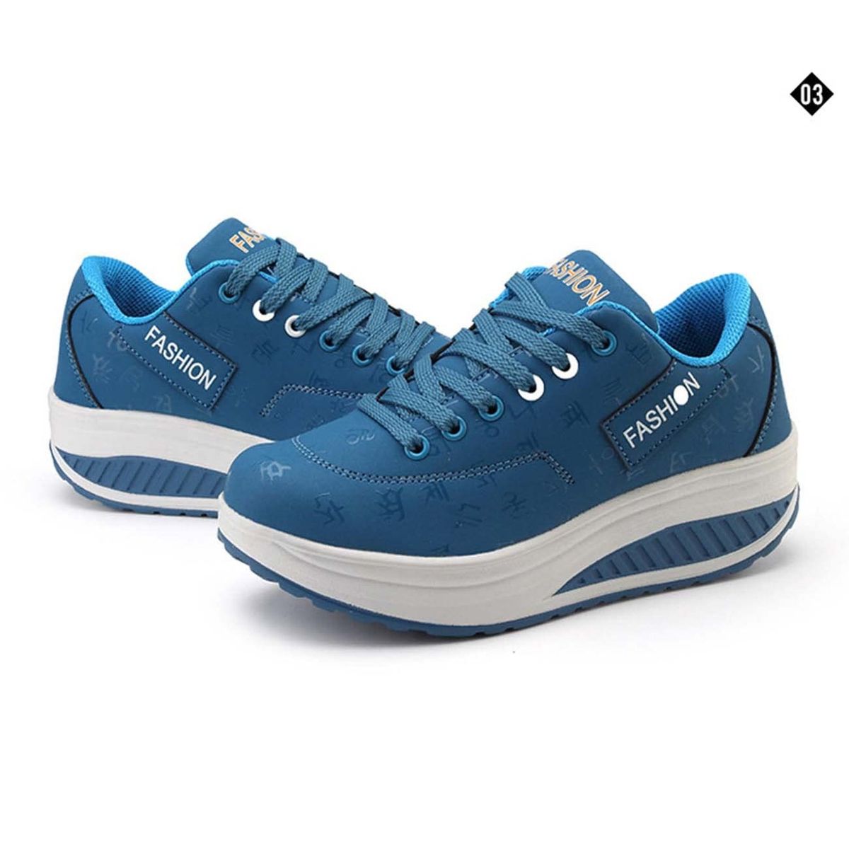 TIOZONEY - Zapatillas casuales para Mujer - Azul
