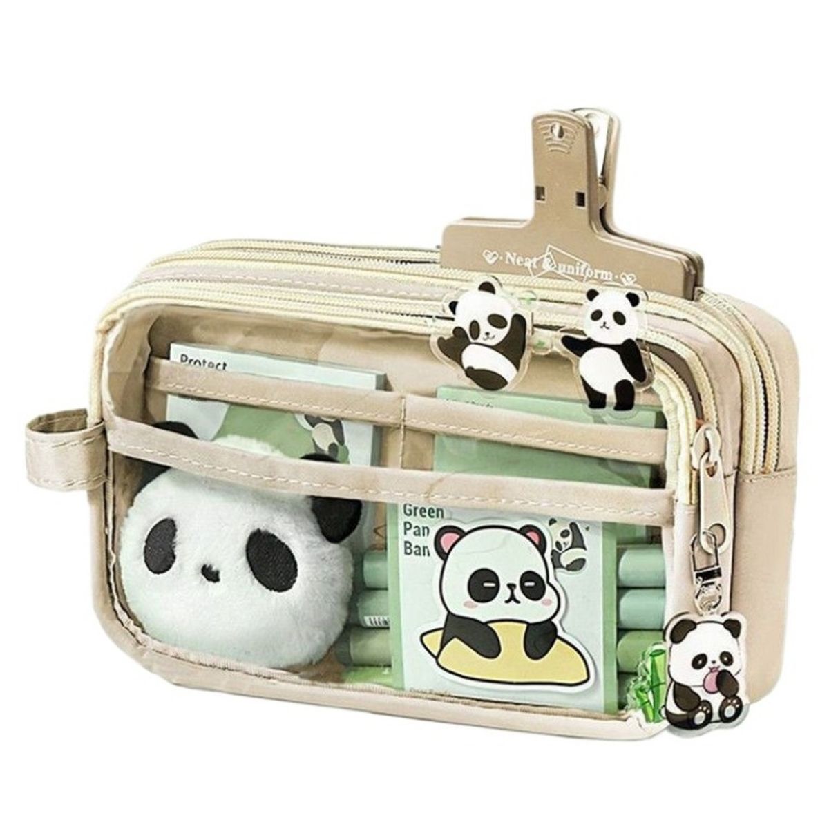 TIOZONEY - Estuche para bolígrafo de estudiante Panda