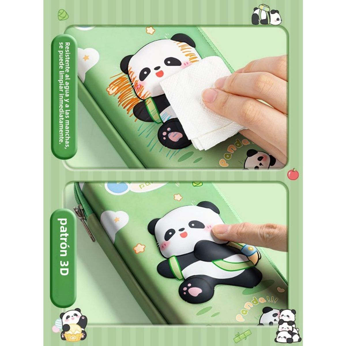 TIOZONEY - Estuche para bolígrafo de estudiante Panda