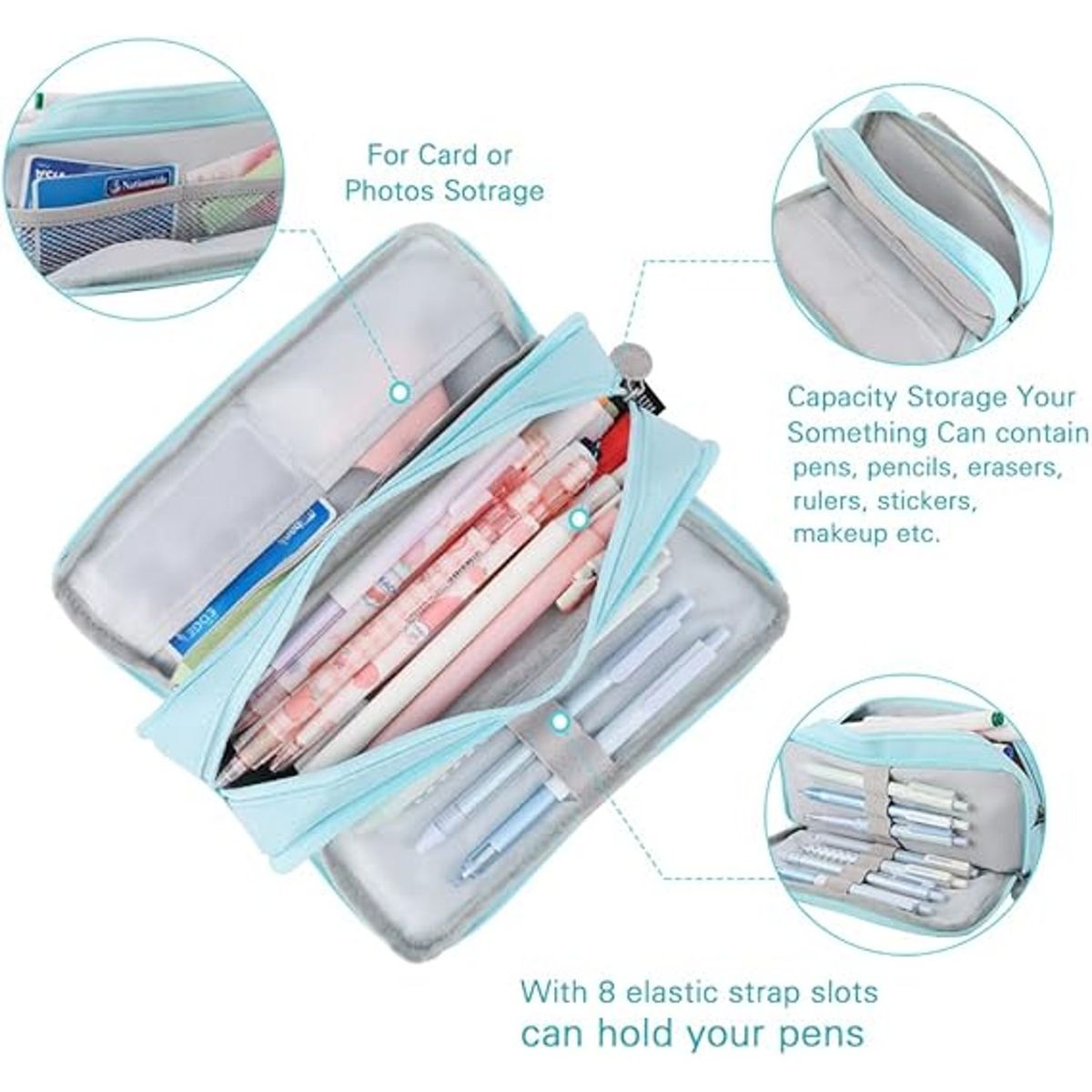 TIOZONEY - Estuche Para Lapices Escolar Gran Capacidad